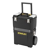 Stanley Rollende Werkstatt (47,3 x 30,2 x 62,7 cm, zwei separat verwendbare Werkzeugboxen, robuster...
