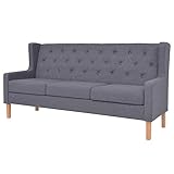 vidaXL Sofa 3-Sitzer Dreisitzer Stoffsofa Polstersofa Loungesofa Couch Polstermöbel Wohnzimmersofa...