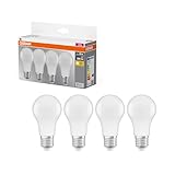 Osram LED Base Classic A Lampe, in Kolbenform mit E27-Sockel, nicht dimmbar, Ersetzt 60 Watt, Matt,...