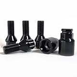 TRACER Radschloss Radschrauben Satz Felgenschloss Diebstahlsicherung M14x1,5 28mm Kegelbund schwarz...