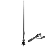 tomzz Audio 1000-001 Hochflexible Universal Gummi Antenne AM/FM UKW ca. 1,3m Kabel DIN Stecker Auto...