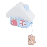 LOLIPPYY Stoßfeste Silikon Kopfhörerschutzhülle in Hausform für Kabellose Ohrhörer 4 –...