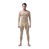 Thermounterwäsche Herren Warm Weich Schlafanzüge Funktionsunterwäsche Winter Thermowäsche Set...