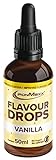 IronMaxx Flavour Drops - Vanille 50ml | kalorienfrei & zuckerfrei | vegane Aromatropfen zum süßen...
