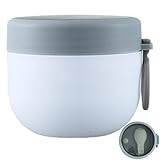 Isolierter Suppenthermos - 600ml Thermoskanne für Speisen Auslaufsicherer Thermobecher | Warmes...