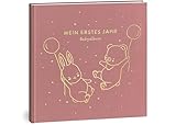 Mein erstes Jahr Babyalbum - Hochwertiges Leinenbuch für die schönsten Erinnerungen - Babybuch zum...