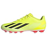 adidas Unisex X Crazyfast.4 Sneaker, Team Solar Yellow 2/Core Black/FTWR White, 43 1/3 EU