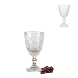 Emeco 6 x Rotweingläser Weingläser 300ml Rotwein Weinglas Kristal look