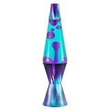 LAVA® - Lampe Aurora Borealis 2047, lila wachs, blaugrüne flüssigkeit, dekorativer sockel und...