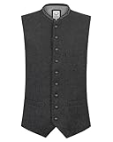 Stockerpoint Devito Herren Trachtenweste, Grau, 50