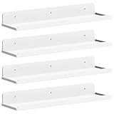 Lifewit Hängeregale für die Wand, 4er Pack Weißes Acrylregal 15' Raumdeko für...