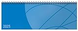 Tischkalender quer Professional Colourlux 2025 blau: 1 Woche 2 Seiten; Bürokalender;...