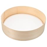 BAZEITFLOW Massivholz Mehlsieb Feinmaschiges Sieb Feines Mesh Mehl Sifter für Weizenmehl Backen...