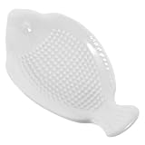 SHINEOFI Keramik Knoblauch und Ingwerreibe Klein Fischform Küchenreibe Teller aus Langlebiger...