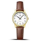 LN LENQIN Uhr Damen Armbanduhr Damen Uhr mit Großen Ziffern Analog Quarzuhr für Frauen mit...