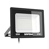 GRIFEMA 50W LED Strahler Außen, Superhell 5500LM, 6500K Kaltweiß, IP66 Wasserdicht, Fluter für...