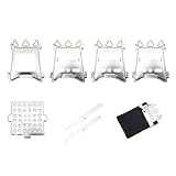 YiQinzcxg Tragbarer Zusammenklappbarer Holzofen Camping Kochgeschirr Aus Metall Für Outdoor...