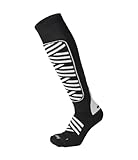 MICO Skisocke Damen Heavy Weight SUPERTHERMO PRIMALOFT Merino, schwarz / weiß, 39-40
