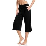 SCBFDI Cargo Hosen Damen Damen Hosen Hosen Damen Sommer Schwarze Sommerhose Damen Damen 3/4...