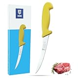 SMI Solingen Ausbeinmesser gebogen Flexibel 6 Zoll / 15,24 cm Fleischmesser Metzgermesser Premium...