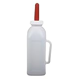 Kalbsmilchflaschenhalter mit ergonomischem Griff und Silikon-Nippel, Kalbsmilchflasche zum Füttern...