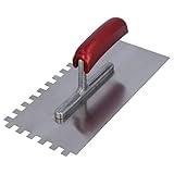 HELPMATE - gezahnte Glättekelle 10x10 mm - Profi Zahnspachtel hergestellt in Deutschland - 230 x...