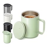 Homealexa Kaffeebecher 400 ml Thermobecher Campingbecher Camp Mug Thermos Kaffeebecher to go Thermo...