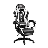 SupGamer Design Gamer-Stuhl mit Fußstütze - Premium Ergonomischer Gaming-Stuhl aus Hochwertigem...