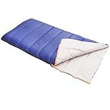 Amazon Basics - Rechteckig Schlafsack für kaltes Wetter, zum Camping und Wandern, leicht, blau