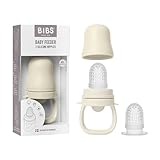 BIBS Fruchtsauger Baby ab 4 und 6 Monate - Ideal für Beikost wie Obst, Püree, Baby Brei, Gemüse -...