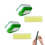 2 Stück Scheibenwischer Schneider Schärfermit GelbeSchwämme Reinigungstücher,Scheibenwischer...