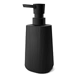 Mamiddle Moderne Seifenspender Glas Spülmittelspender Schwarz 250ml Seifenspender Bad für...