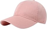 Malaxlx Rosa Baseball Cap Damen Herren Kappe Verstellbar Baseballkappe Draußen Sun Mützen Visoren...