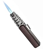mnopx Winddichtes Jet-Flame-Feuerzeug, nachfüllbares Butan-Feuerzeug for Camping und Wandern mit...