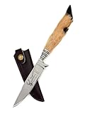 Almbock Messer | Trachtenmesser (100% Solingen Stahl) | Jagdmesser mit Rehlaufgriff
