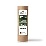 Levien Packpapier Rolle, 120g/m², braun, 45cmx50m, 100 Prozent nachhaltiges Kraftpapier, perfekt...