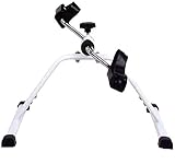 LISHEUK Tragbarer Pedaltrainer, Mini-Heimtrainer, Fußpedal-Fahrradgerät im Sitzen für Arm- und...