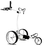 tour-made RT-610S Golftrolley Elektrisch I Bergbremse I Lithium Akku I 27-36 Loch I Golf...