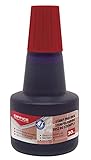 OFFICE PRODUCTS Stempelfarbe zum Nachfüllen für Stempelkissen/ 30 ml/Farbe: Rot/Universale...