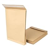 25 Stück B4 Faltentasche mit 4 cm Bodenfalte, 125 g/m² Materialstärke, Haftklebestreifen,...