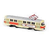 RAPPA Metal Tschechische Retro-Straßenbahn 16 cm PRAG
