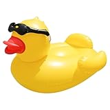 Enten-Schwimmringe Für Pool | Riesengroße Ente Aufblasbare Luftmatratze,Schwimmgerät Liege Kinder...