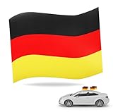 Dekotalent® Automagnet - Stark magnetisch für Auto - Magnet Deutschland Fanartikel für Fußball...