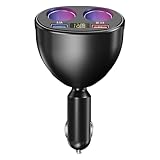 Auto USB Ladegerät Multi Port - Auto USB Adapter 12V/24V Doppel Auto Ladegerät Adapter - Auto...