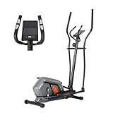 ISE Ellipsentrainer Ergometer Crosstrainer für Zuhause Home Ellipsentrainer mit 8 Stufen...