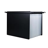 Fächermappe zum Aufhängen, 25 Fächer, Dokumentenmappe für Papiere, Umschläge, transparent