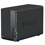 Synology DS223 2-Bay Diskstation NAS (Realtek RTD1619B Quad-Core 2GB Ram 1xRJ-45 1GbE LAN-Port),...