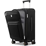 LEVEL8 Koffer Trolley Softside Handgepäck Koffer mit Laptopfach, Erweiterbar Koffer,Business...