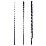 Steinbohrer Set Ø 10-14-20mm x 40cm 3-teiliges Betonbohrer Set Steinbohrer sds für Mauerwerk,...