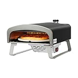 Q Pizza Gas-Pizzaofen Tragbarer Propangas-Pizzaofen mit automatischem rotierendem Stein für...